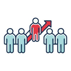 Crowd shot of displaced individuals in service line symbolizing humanitarian impact
