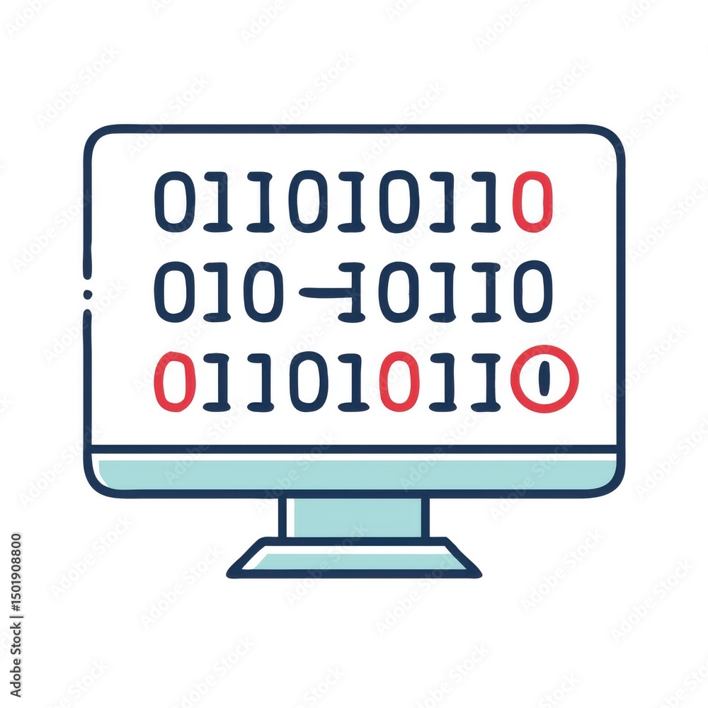 Poster scientific code screen with enzyme tracking symbolizing biotech patterns and results