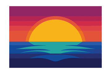Fototapeta premium sunset and sea