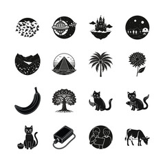 set of vector icons
