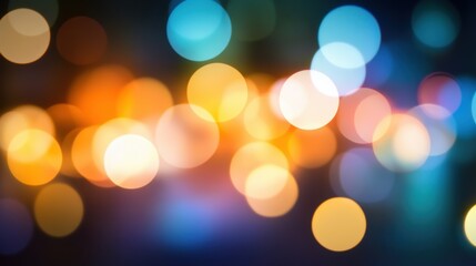 Obraz premium Colorful Bokeh Background with Vibrant Circles of Light