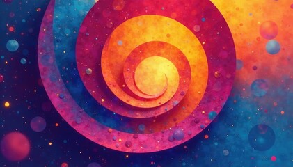 Interlocking circles creating a rhythmic visual flow , texture, infinity