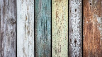 Rustic Wooden Planks with Various Textures and Colors for Design