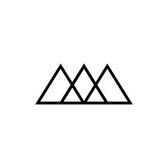 Abstract shape icon logo flat vector design