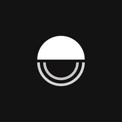 Abstract shape icon logo flat vector design