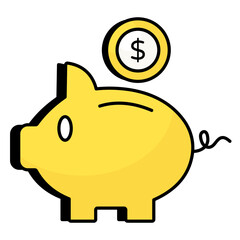 Banking Colored Outline Icons