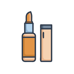 Vector of Liquid Concealer Bottle on White Background