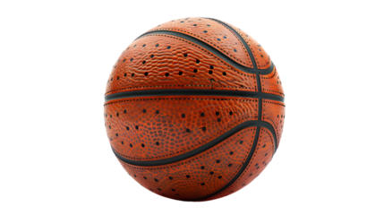 Leather Basketball with Studio Shot.