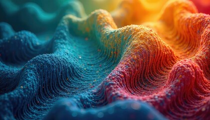 Obraz premium Intricate woven fabric, subtle color variations, surface, intricate