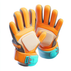 protective gloves isolated on white