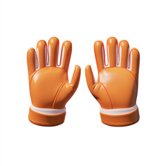 work gloves isolated on white