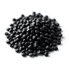 black beans isolated on white