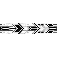 Geometric Arrow Abstract Illustration: Digital Tech Design