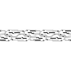 Futuristic Circuit Board Design: Minimalist Tech Background