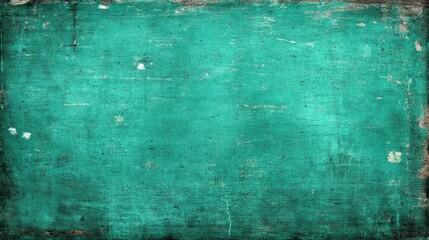 Textured Turquoise Background with Vintage Worn Appearance and Patina