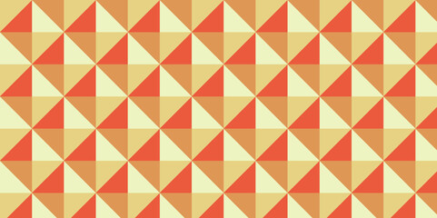 Retro geometric triangle aesthetics. Minimal geometric abstract background. Business template for wallpaper and banner square seamless colorful design.