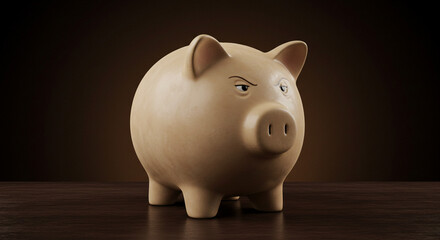 Piggy bank savings concept financial planning and budget money investment wealth management future funds