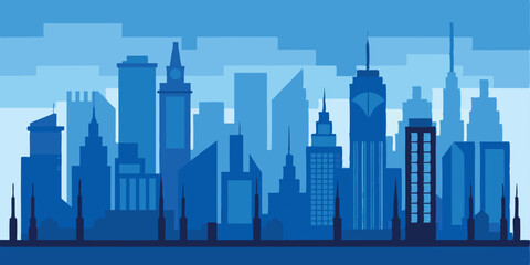 Obraz premium abstract city background vector illustration