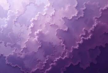 Fototapeta premium Abstract Purple and Lavender Cloud-like Formation - Textured Background