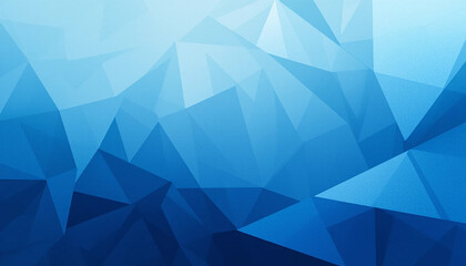 Obraz premium Abstract Blue Geometric Background with Low Polygon Shapes and Gradient Effect