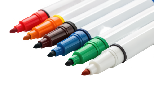Office dry erase marker set png whiteboard marker png colored markers png erasable marker png school marker png transparent background image
