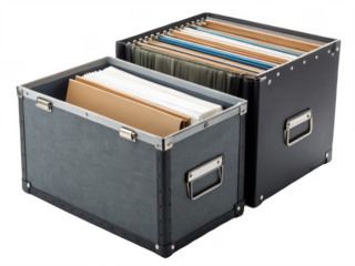 Office filing crate png plastic filing crate png document crate png storage crate png office organizer crate png transparent background image