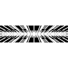 Geometric Black and White Pattern: Symmetrical Design Element