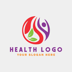health care logo design vector