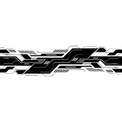 Abstract Black Circuit Board Design on Gradient Background