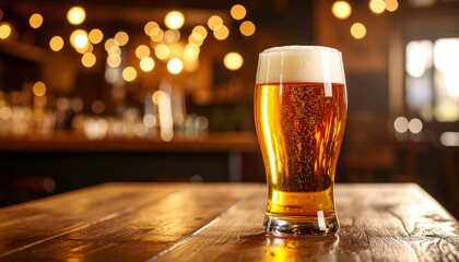 Enjoying craft beer in a cozy pub setting beverage photography warm atmosphere close-up view