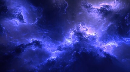 Ethereal Cosmic Clouds Surrounded by Bright Celestial Light Effects