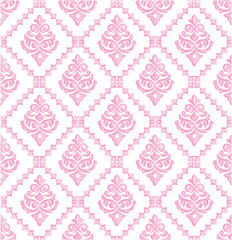 Watercolor damask Pattern, damask repeat, watercolor medallion, traditional print, Tile pattern