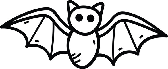 Flying Bat Vector for Halloween – Creepy Silhouette for Web and Print Designs