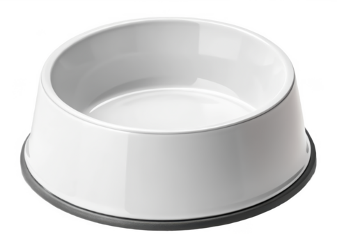 Pet bowl with anti-slip base png non-slip pet bowl png stable food dish png spill-proof cat bowl png rubber bottom dog dish png transparent background