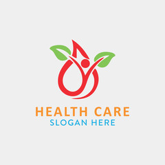 Fototapeta premium health care logo design vector