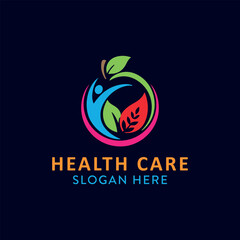 Obraz premium health care logo design vector