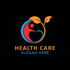 Obraz premium health care logo design vector