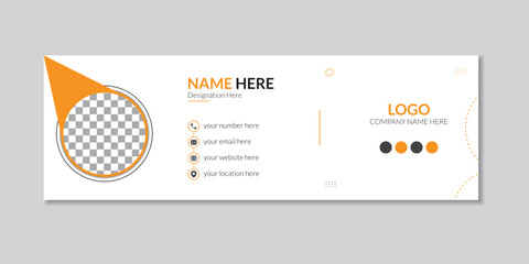 Email Signature Mockup Template.