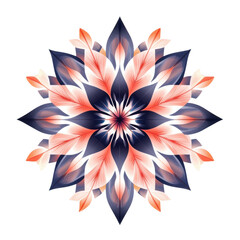 Floral blossom design isolated on transparent background