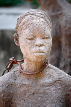 Memory For The Slaves monument at the slave market, Stone Town, Zanzibar