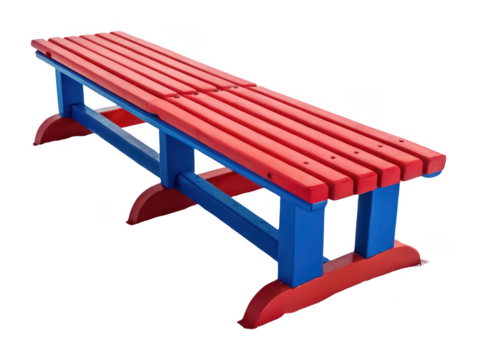 Playground play bench png children�s seating bench png outdoor play area seat png playground furniture png colorful kids bench png transparent background