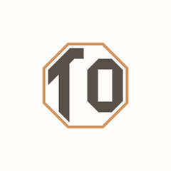 Modern Letter TO Logo for Corporate Business Brand Identity. Creative TO Logo Design.