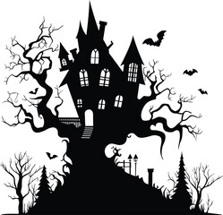 castle in the forest