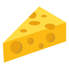 Cheese piece hole flat