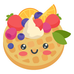 Kawaii happy pancake