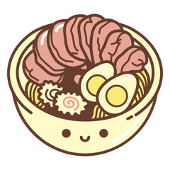 Ramen bowl cartoon