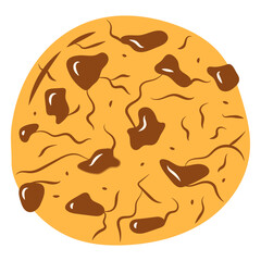 Sweet chocolate chip cookie