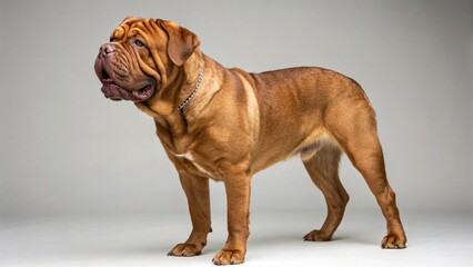 Obraz premium Dogue De Bordeaux on studio background