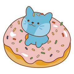Cute donut cat 