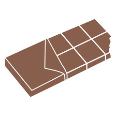 Chocolate bar cut out sweets